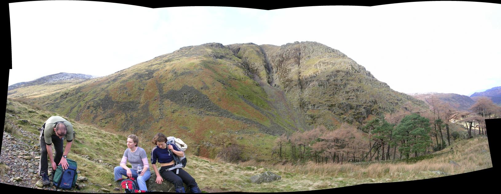 The last day, on the way up Scafell Pike