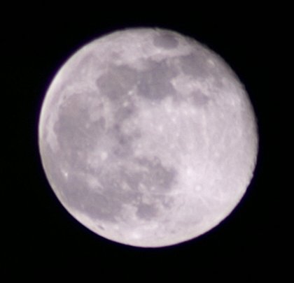 The moon, taken with 300mm lens