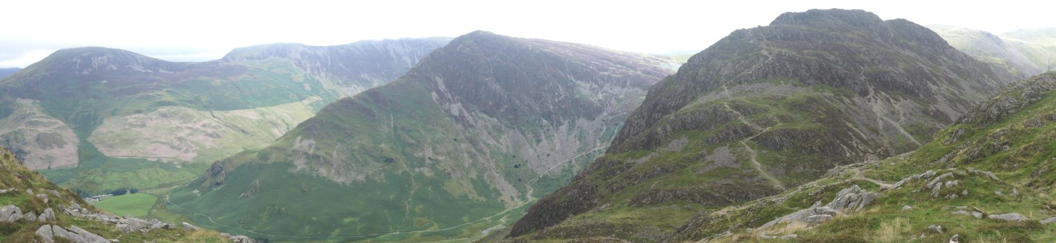Robinson, Hindscarth, Fleetwith Pike, and Haystacks from Seat
