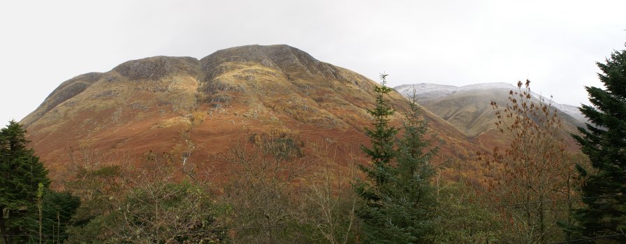Meall an t-Suidhe from the youth hostel window