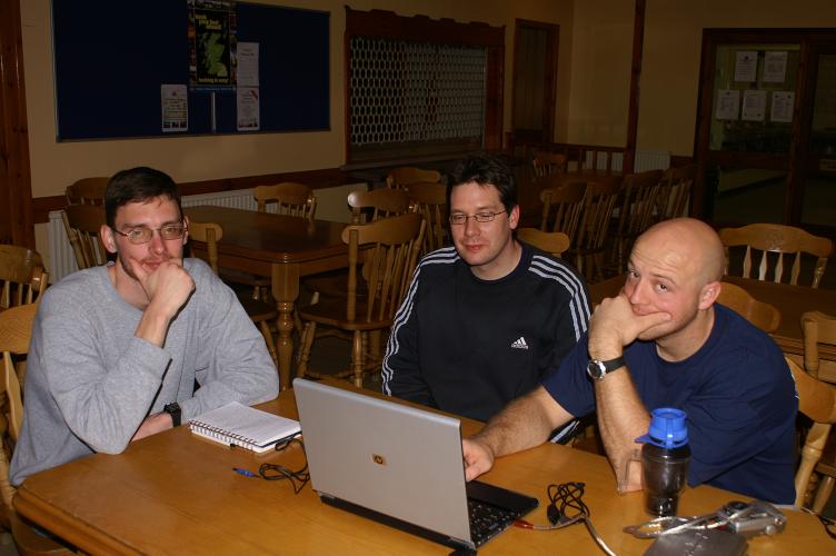 Perusing the day's photos from the comfort of the youth hostel