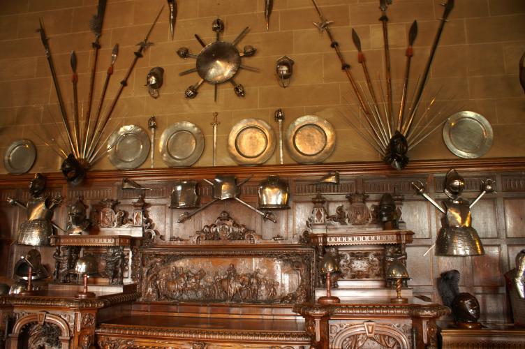 Inside the great hall - more armour