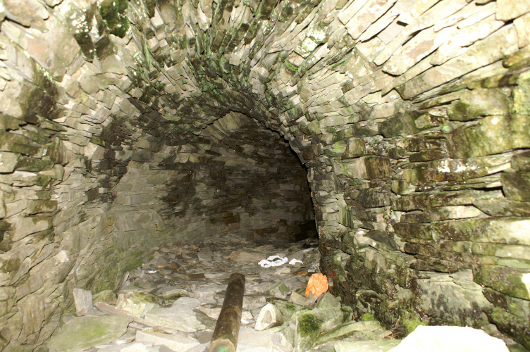 A very well-constructed mine entrance