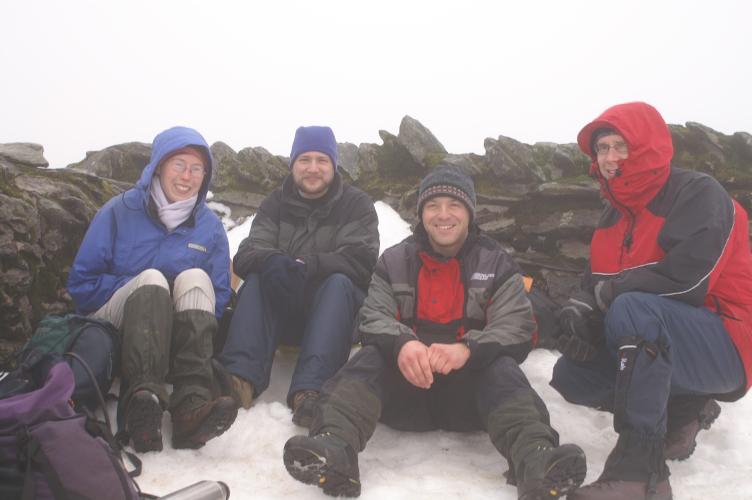Us at the top of Helvellyn