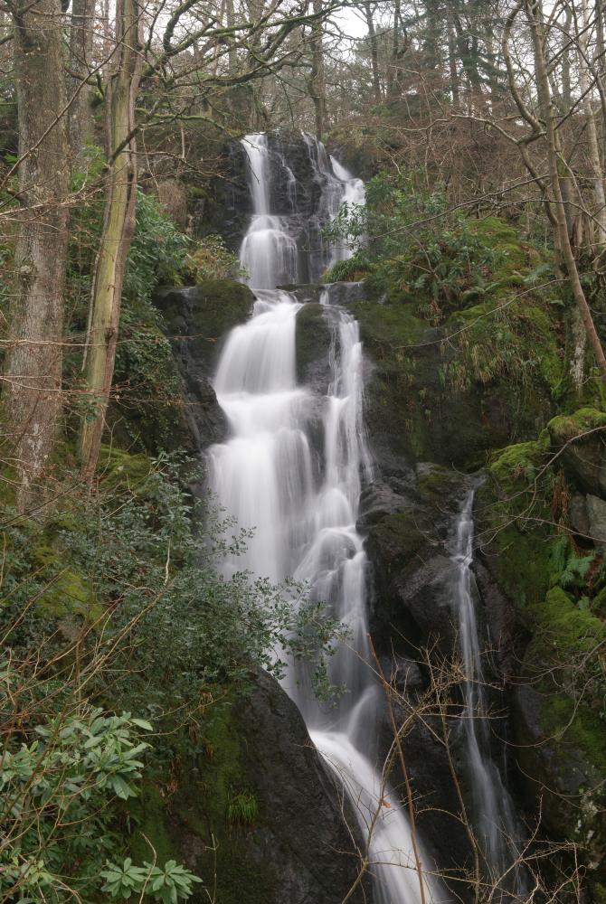 Waterfall in the Derwent Water youth hostel grounds