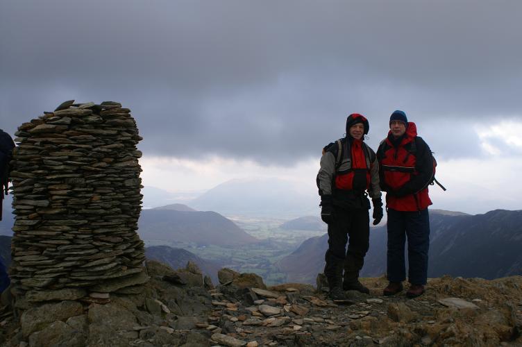 Daniel and Rick on top of Dale Head