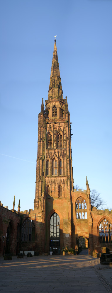 The tower of the old cathedral, from inside the walls