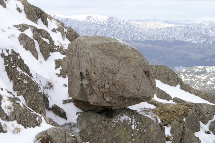 A well-balanced rock A well-balanced rock