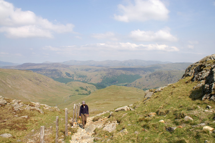 Walking up Grey Knotts
