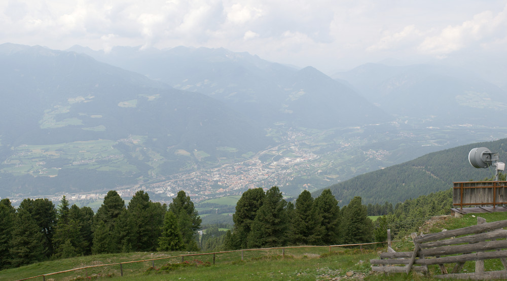 Bressanone from the Plose ski centre.