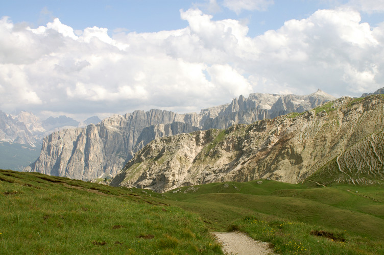 The view East from the hill above the hostel