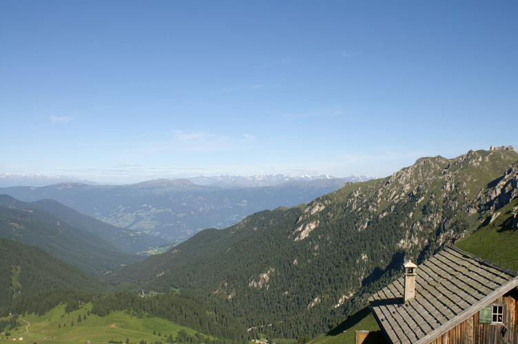 Mountains stretching out into the distance