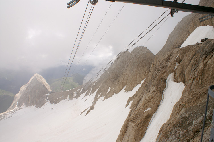 Looking down the third stage