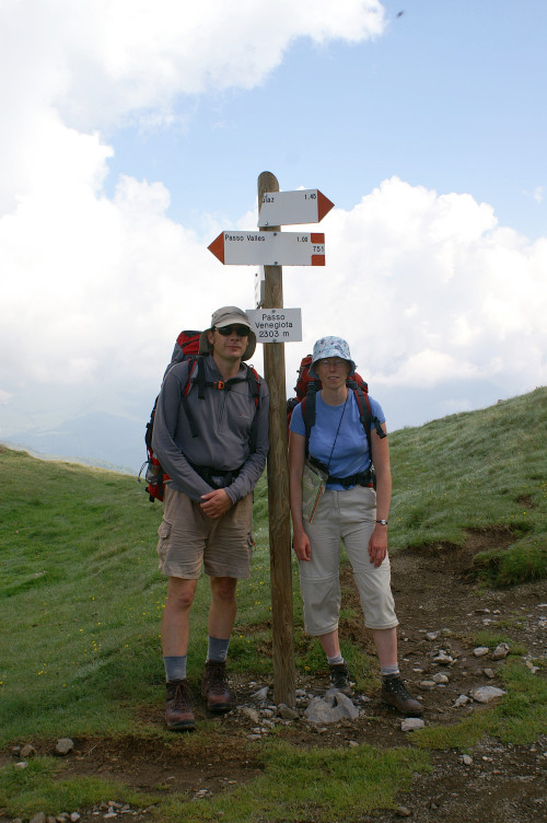 Ruth and Daniel at Passo Venegotia