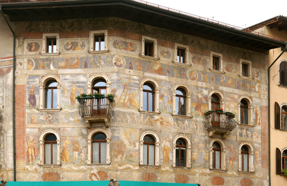 Mural on the cathedral square Mural on the cathedral square