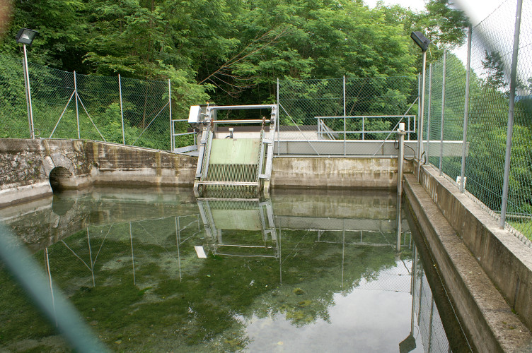 The top collecting pool for the hydroelectric plant The top collecting pool for the hydroelectric plant