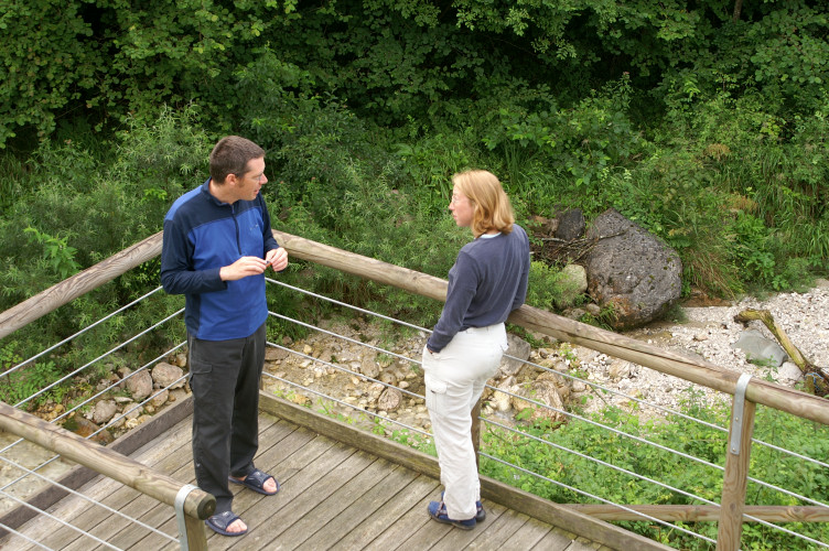 Ruth and Daniel at the hostel