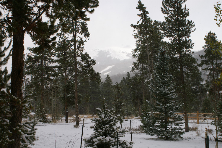 Outside the conference centre