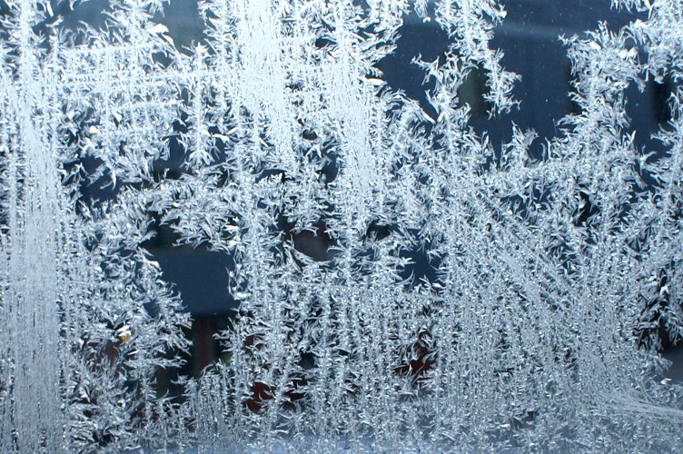 Frost on a window