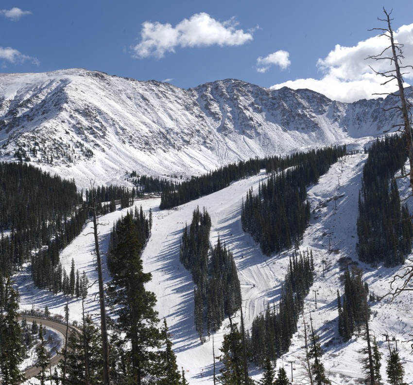 The ski slopes at Arapahoe Basin