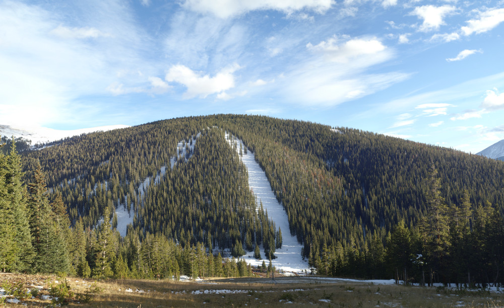 Ski slopes on Keystone Mountain