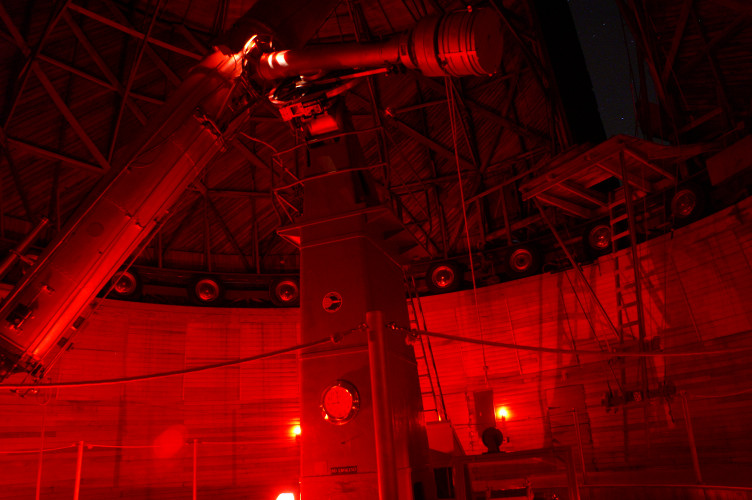 The Clark Telescope lit normally