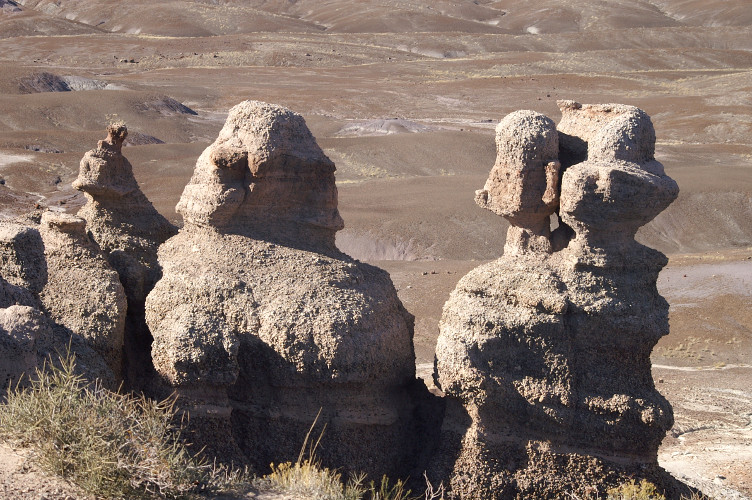 Wind-carved formations